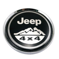 Изображение товара Заглушка литого диска со стикером Jeep 4x4 (63/58/8) черный